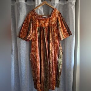 Plus Size 2x The Vermont Country Store 100% Cotton Patio Dress Mumu